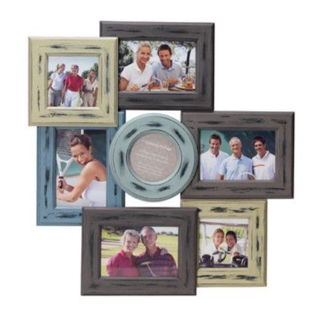 Distressed Wooden Frame Collage